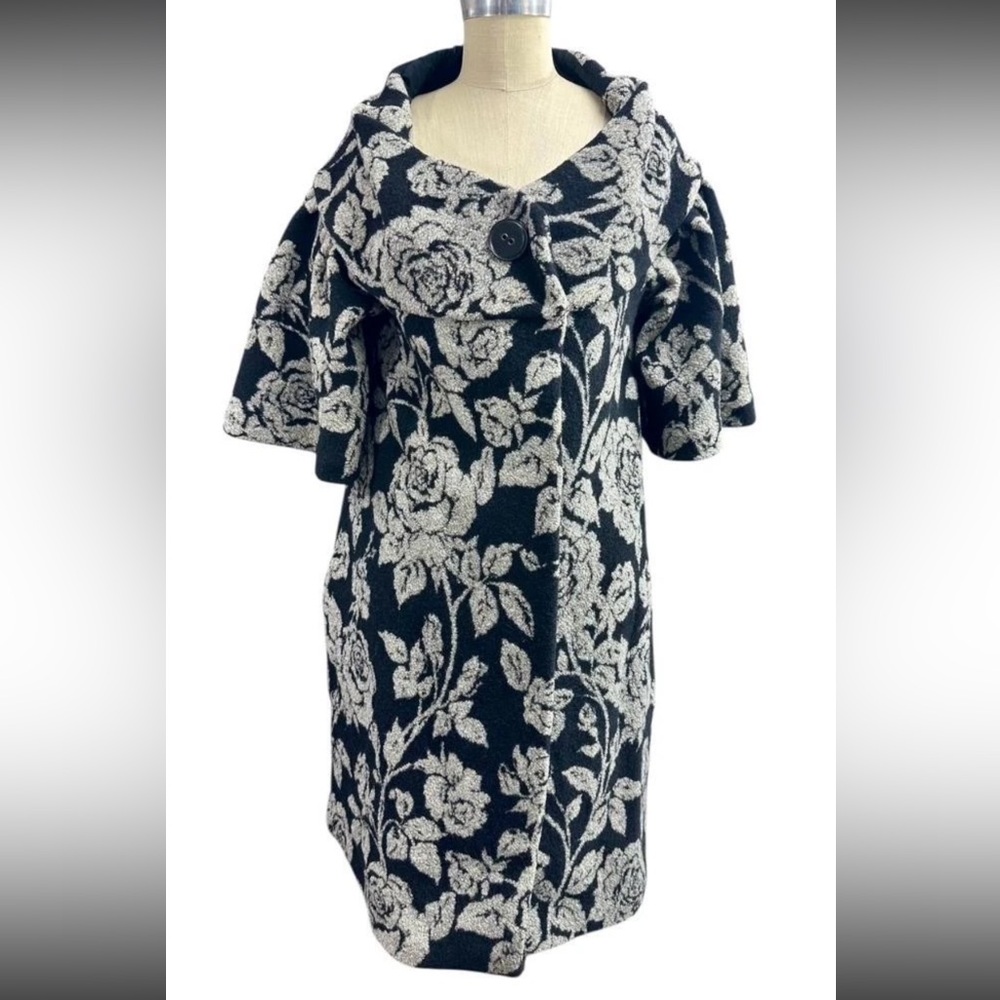 Rare Vintage KENZO Floral Swing Coat